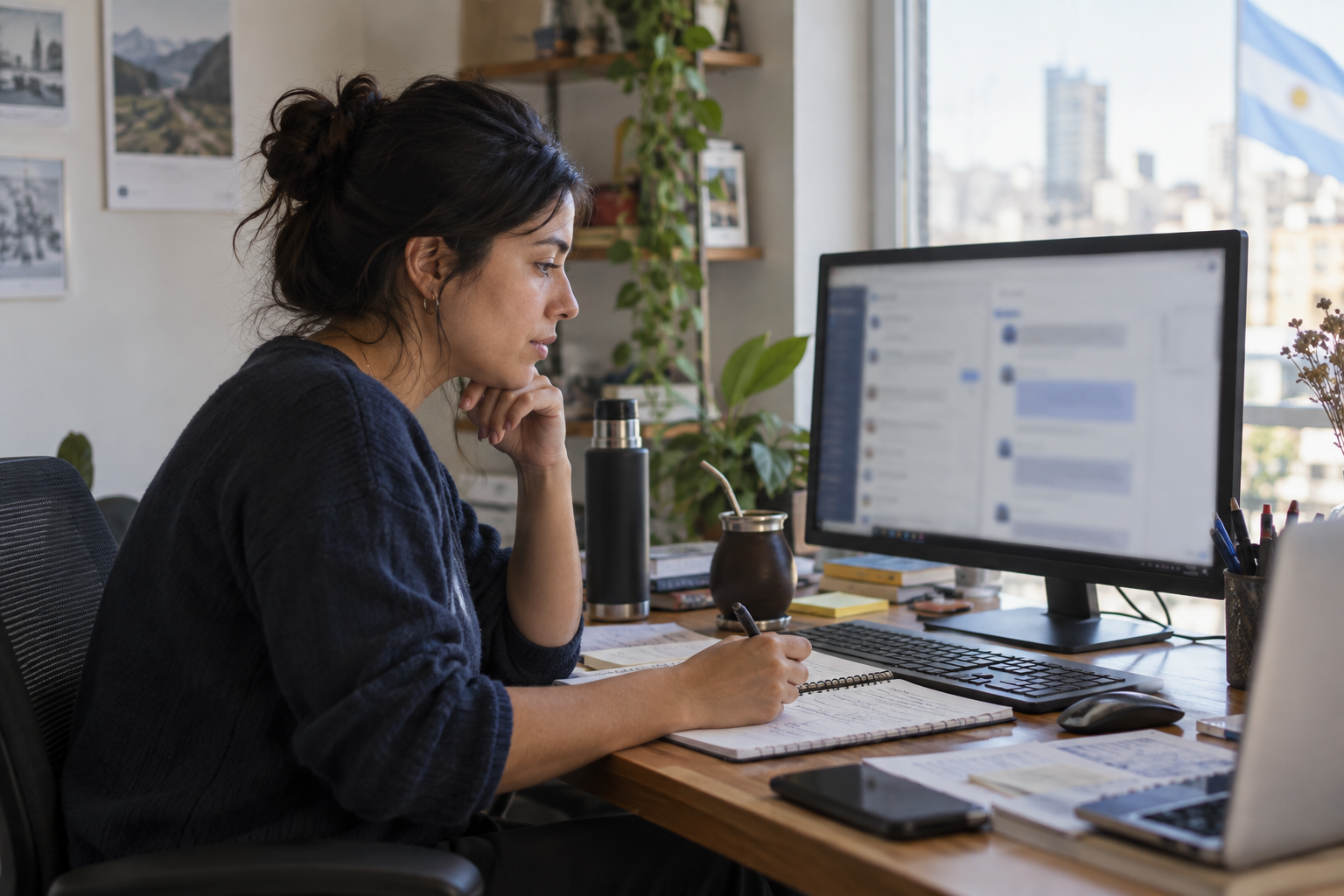 Customer service lead reviewing AI-suggested responses before approval