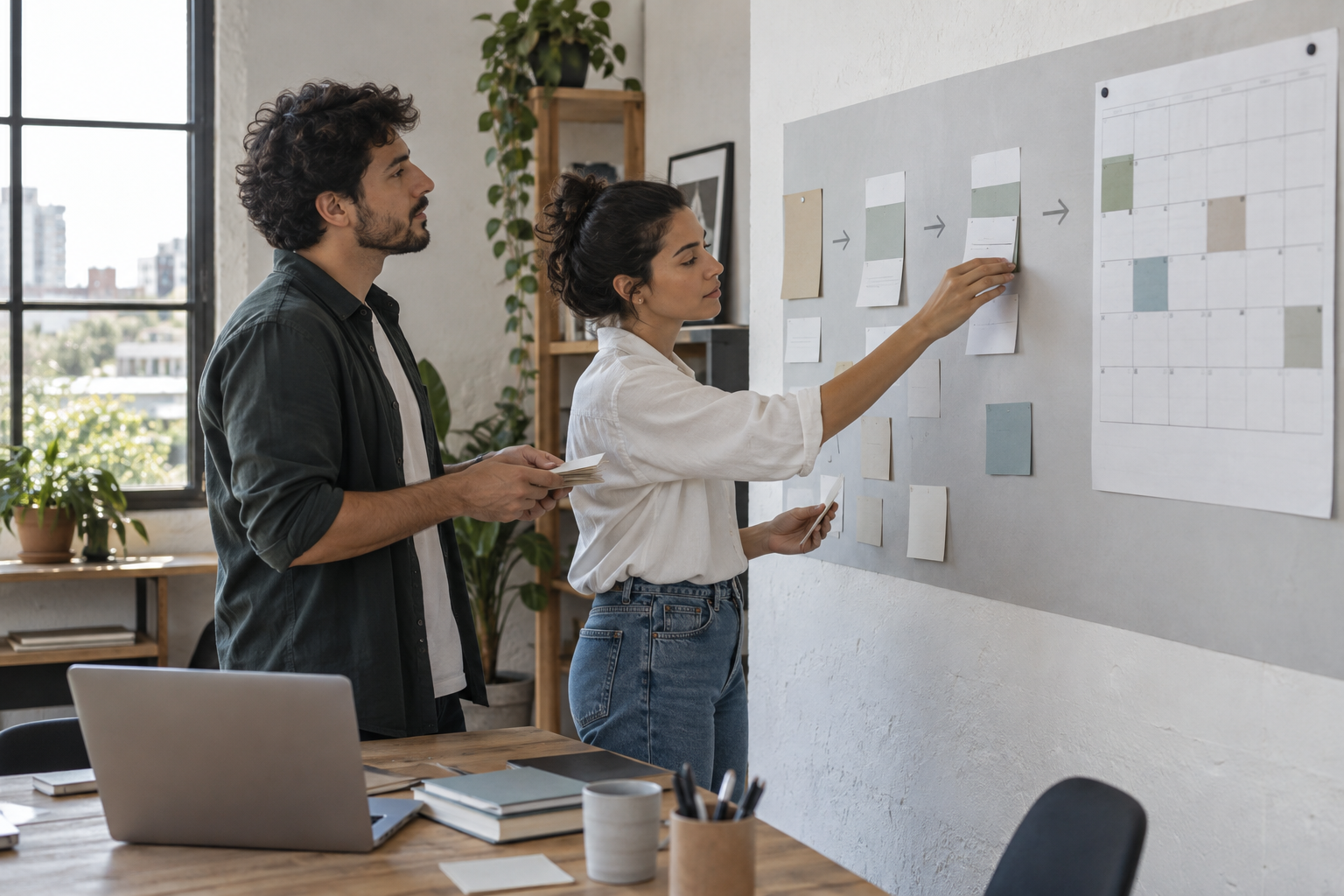 Equipo convirtiendo el balance mensual en un plan de prioridades